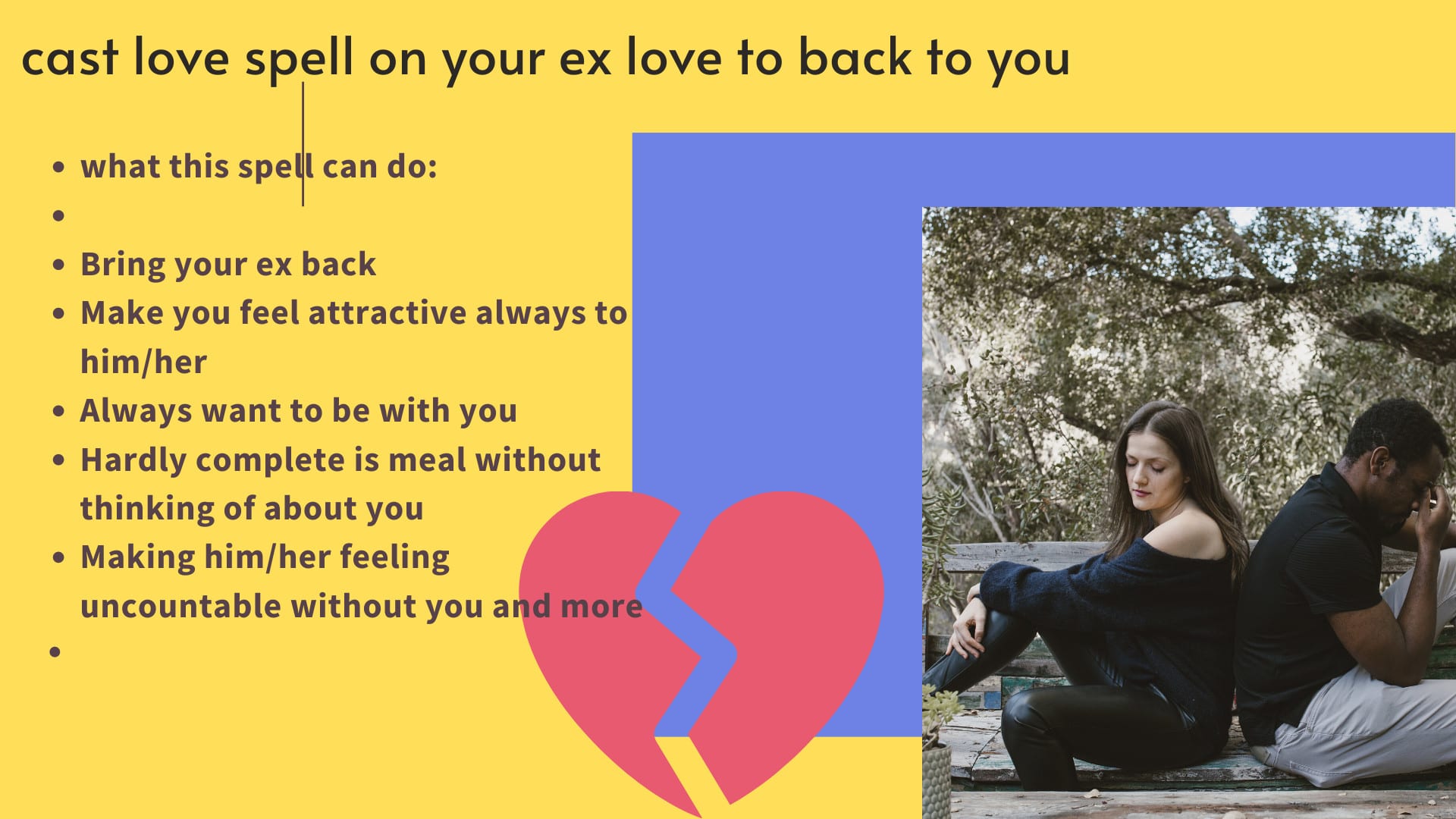 Get your good Ex Back Spell