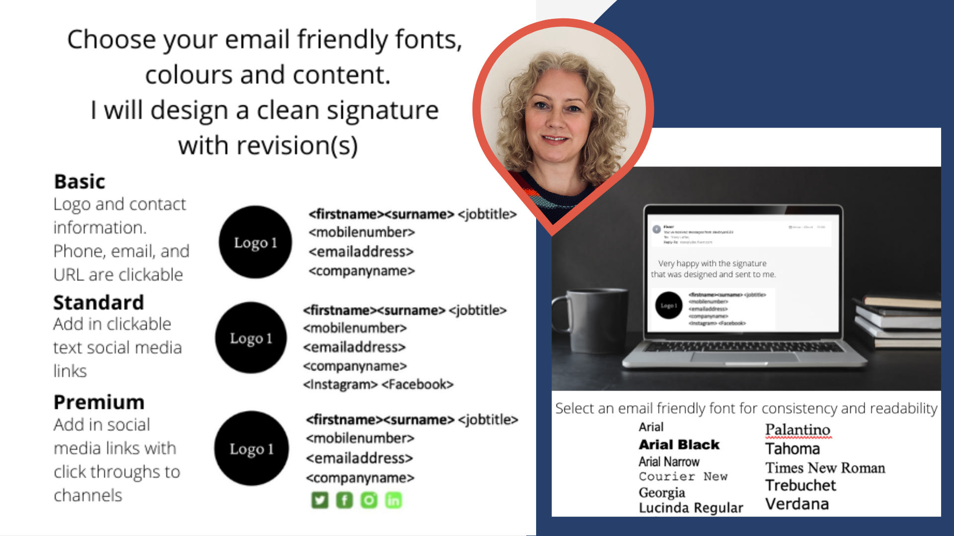Email signature design: Một email signature sáng tạo và đẹp mắt sẽ giúp bạn tăng tính chuyên nghiệp và tạo ấn tượng với người đọc. Hãy để chúng tôi đồng hành cùng bạn để tạo ra một email signature đẹp mắt và ấn tượng. Với những lựa chọn đa dạng về màu sắc, kiểu chữ và hình ảnh, chắc chắn sẽ mang đến cho bạn những trải nghiệm và ấn tượng tuyệt vời.