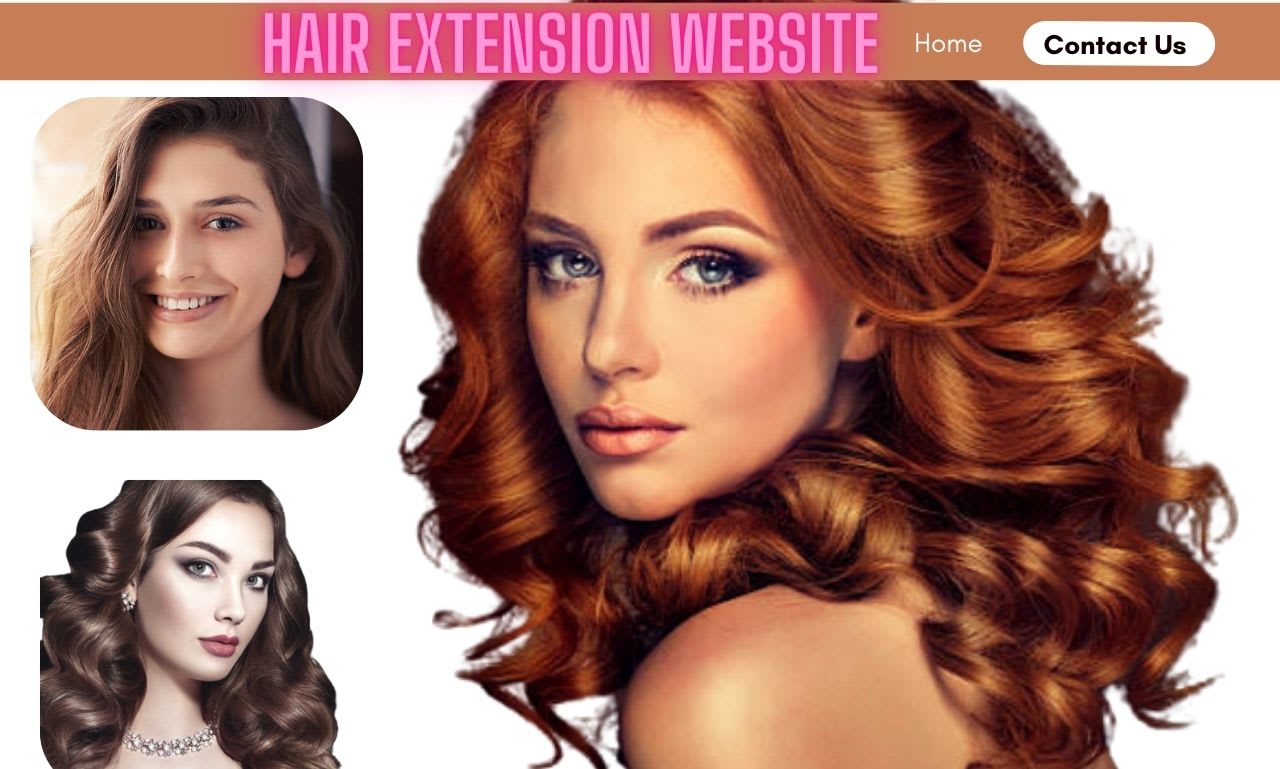 Hair extension, logo maker, boutique, spar website, hair website by Tekijay  | Fiverr