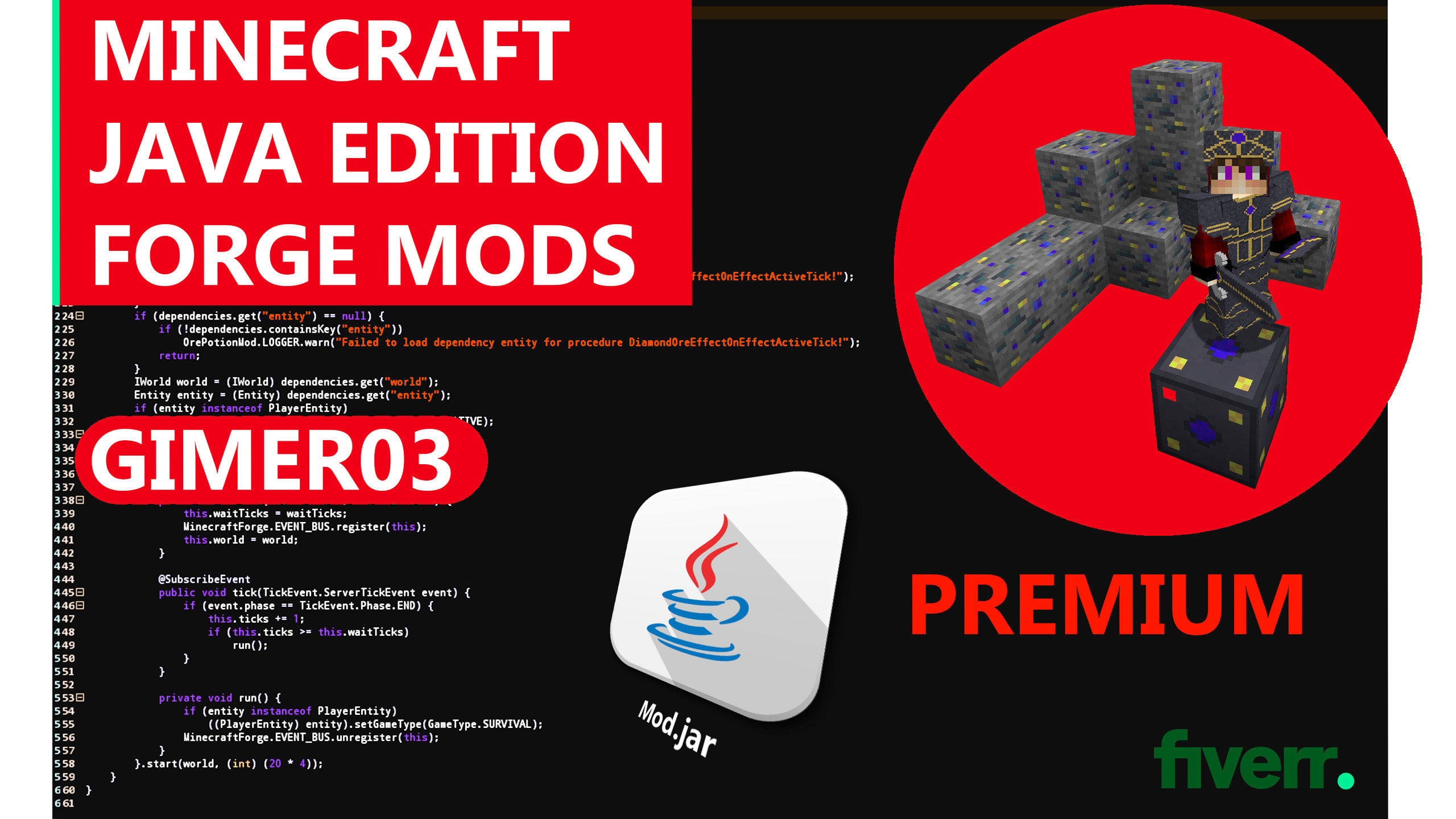 Make A Custom Mod For Minecraft Java With Technical Support By Gimer03 Fiverr