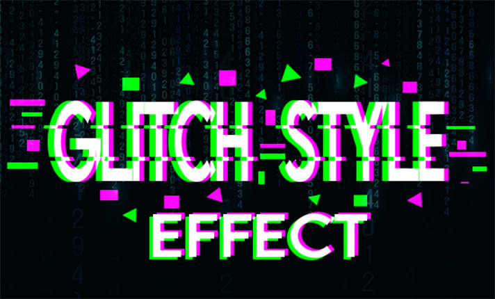 Create Glitch Text Effect Style Tik Tok