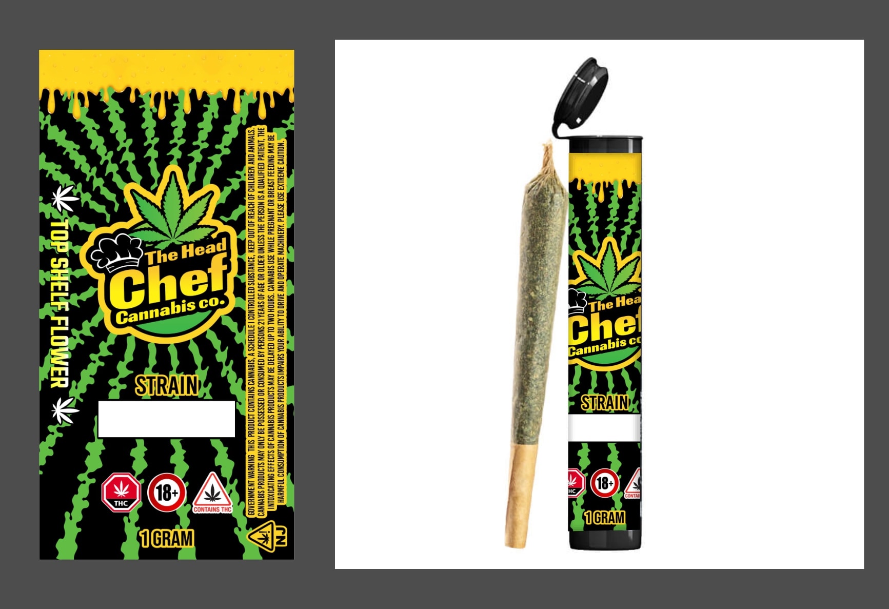 Pre Roll Tube Labels