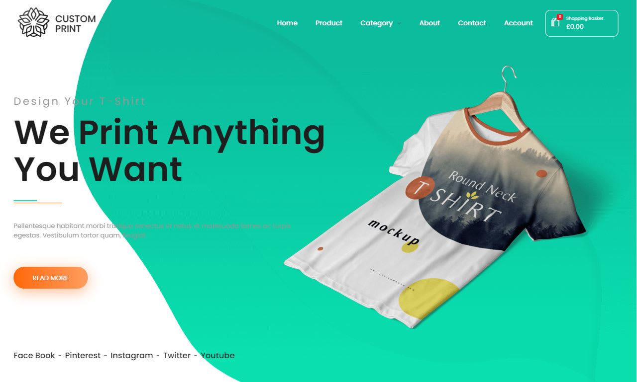 Web Page Custom T Shirt Websites T-shirt Design Maker Website To