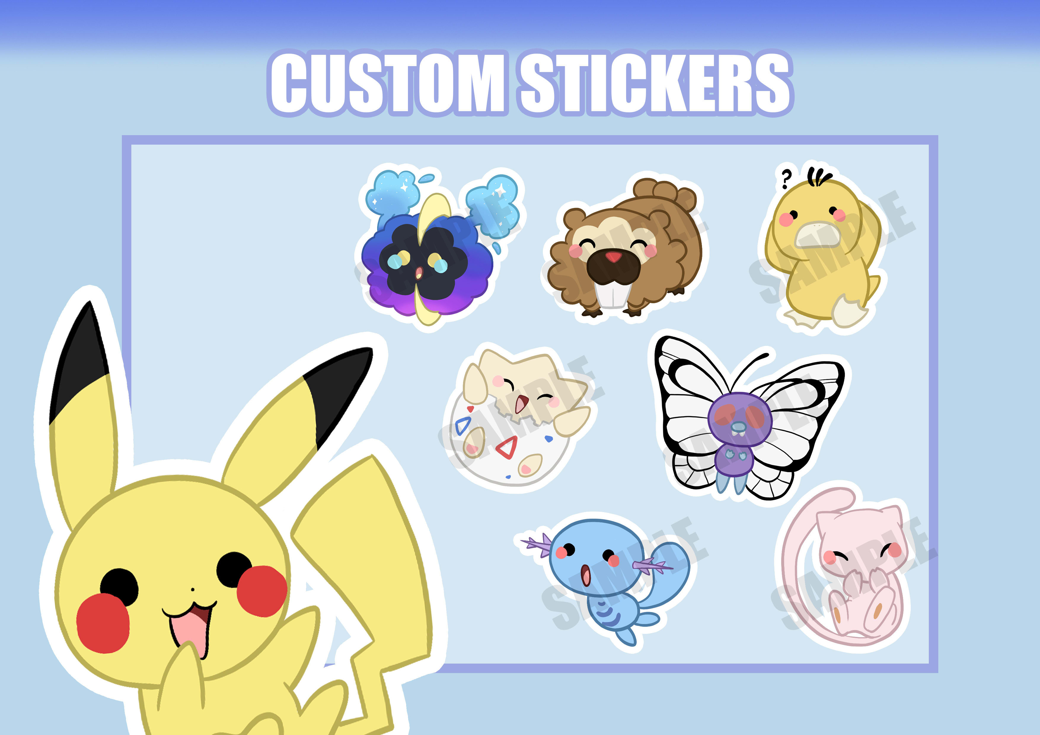 Create cute anime or pokemon doodles or stickers by Pilipikachan ...
