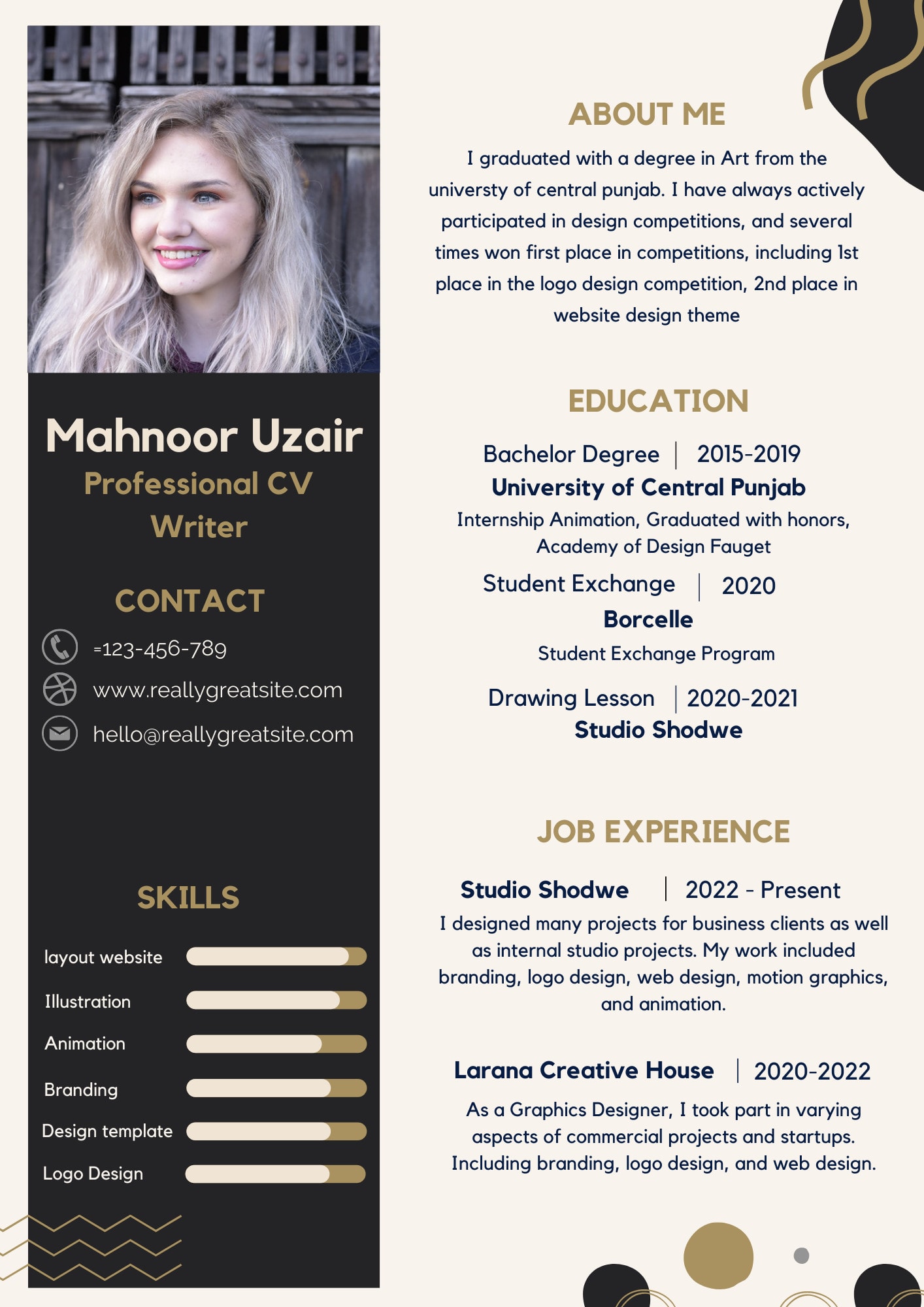 Create your professional resume by Uximano | Fiverr