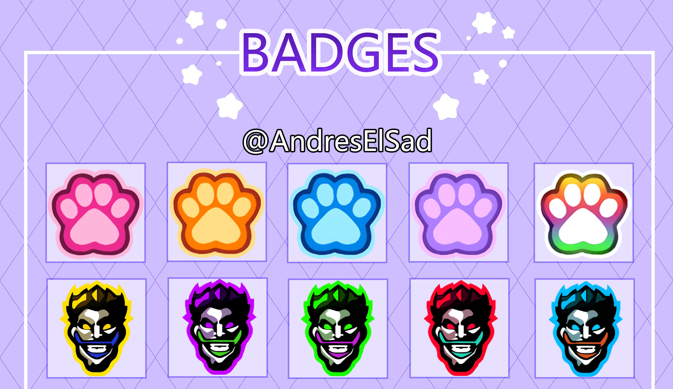 Twitch Badges by Anslea on Dribbble