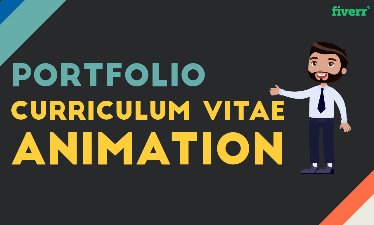 Create professional animated cv, portfolio by Animator_flex | Fiverr