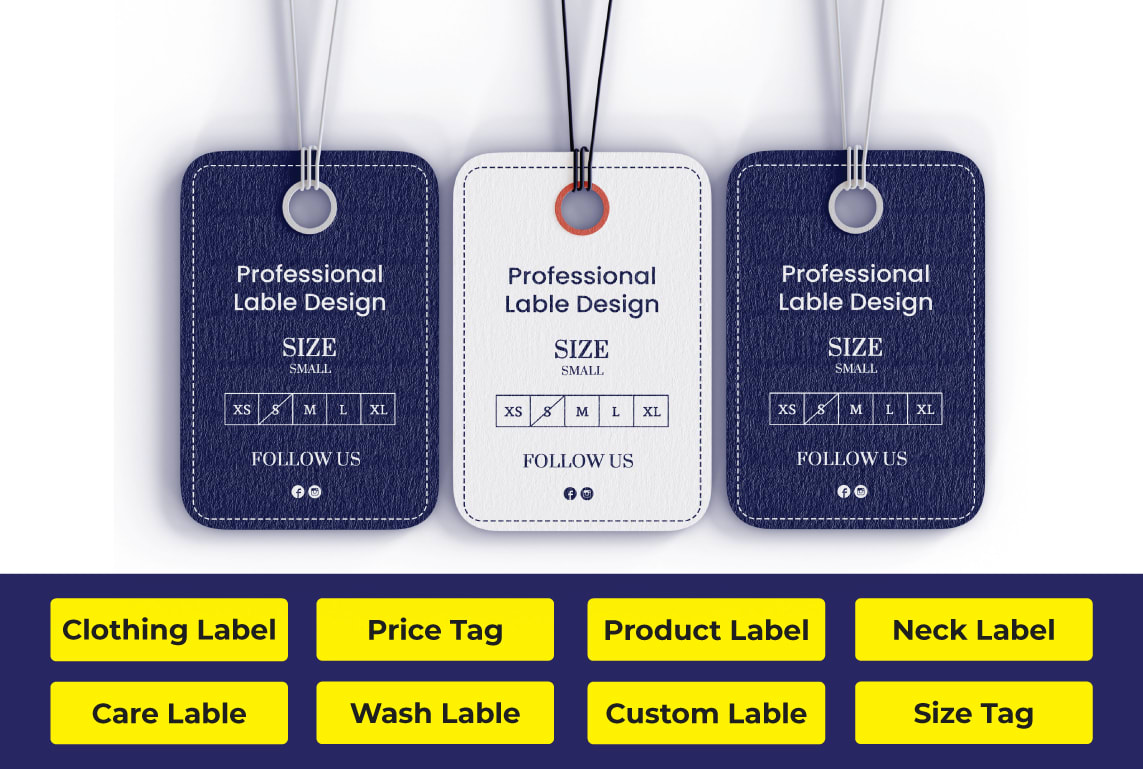 Clothing Label Tag Templates