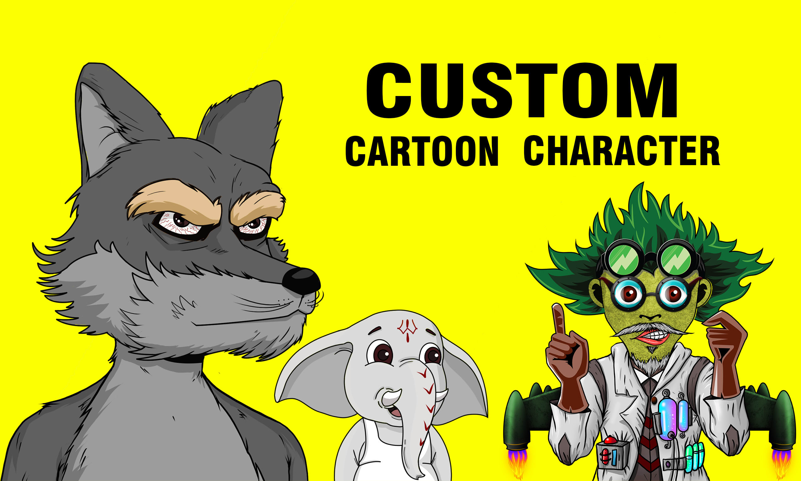 Design professional custom cartoon and mascot cartoon character by Dragond  | Fiverr