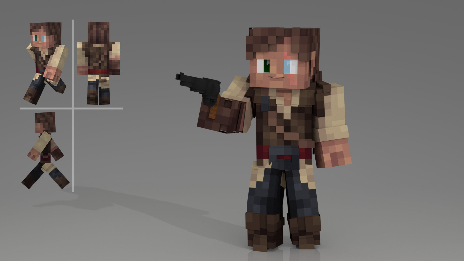 Make minecraft skin render for you by Darkflowerlp | Fiverr