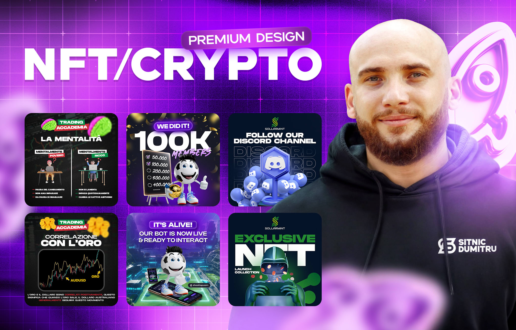 Design professional crypto or nft banner by Sitnicdumitru | Fiverr
