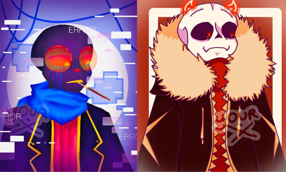 undertale/deltarune characters with the man face from roblox : r