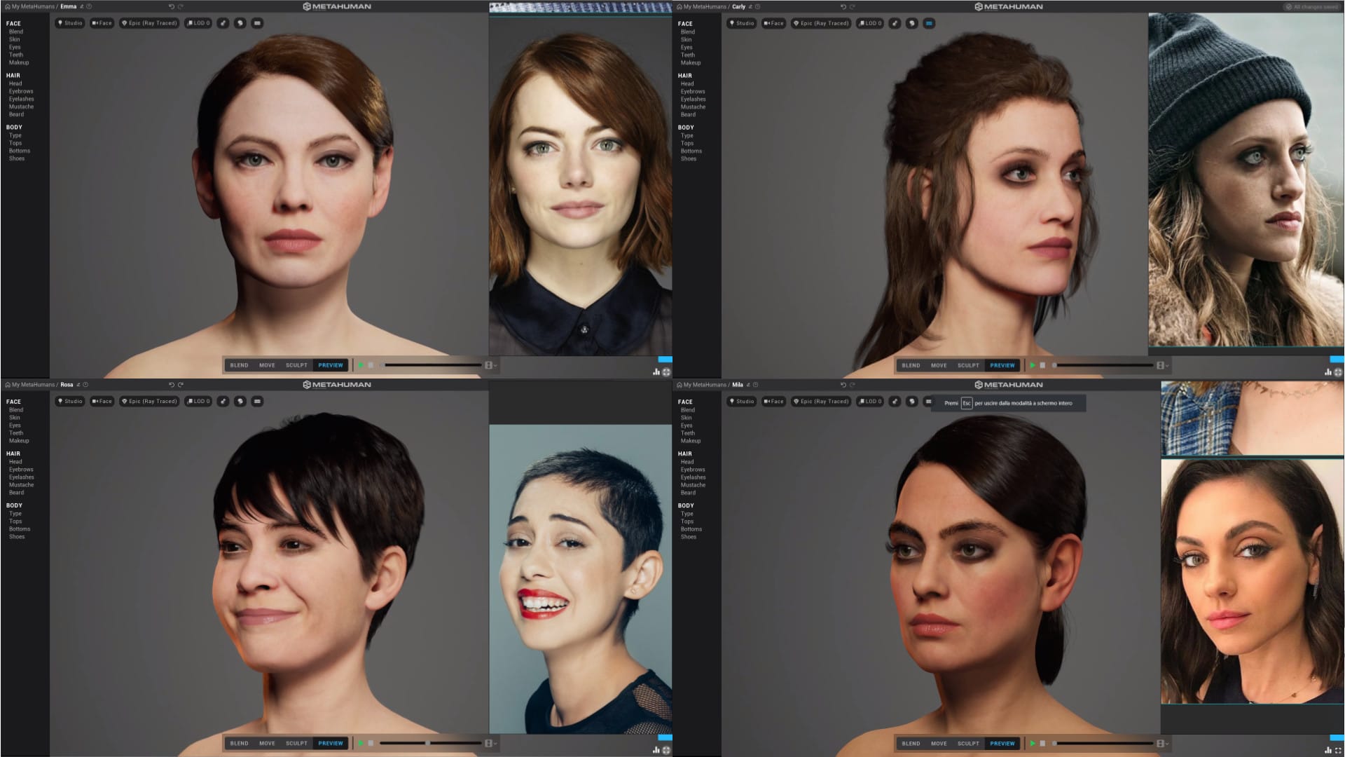 MetaHuman Creator allows anyone to create realistic digital people