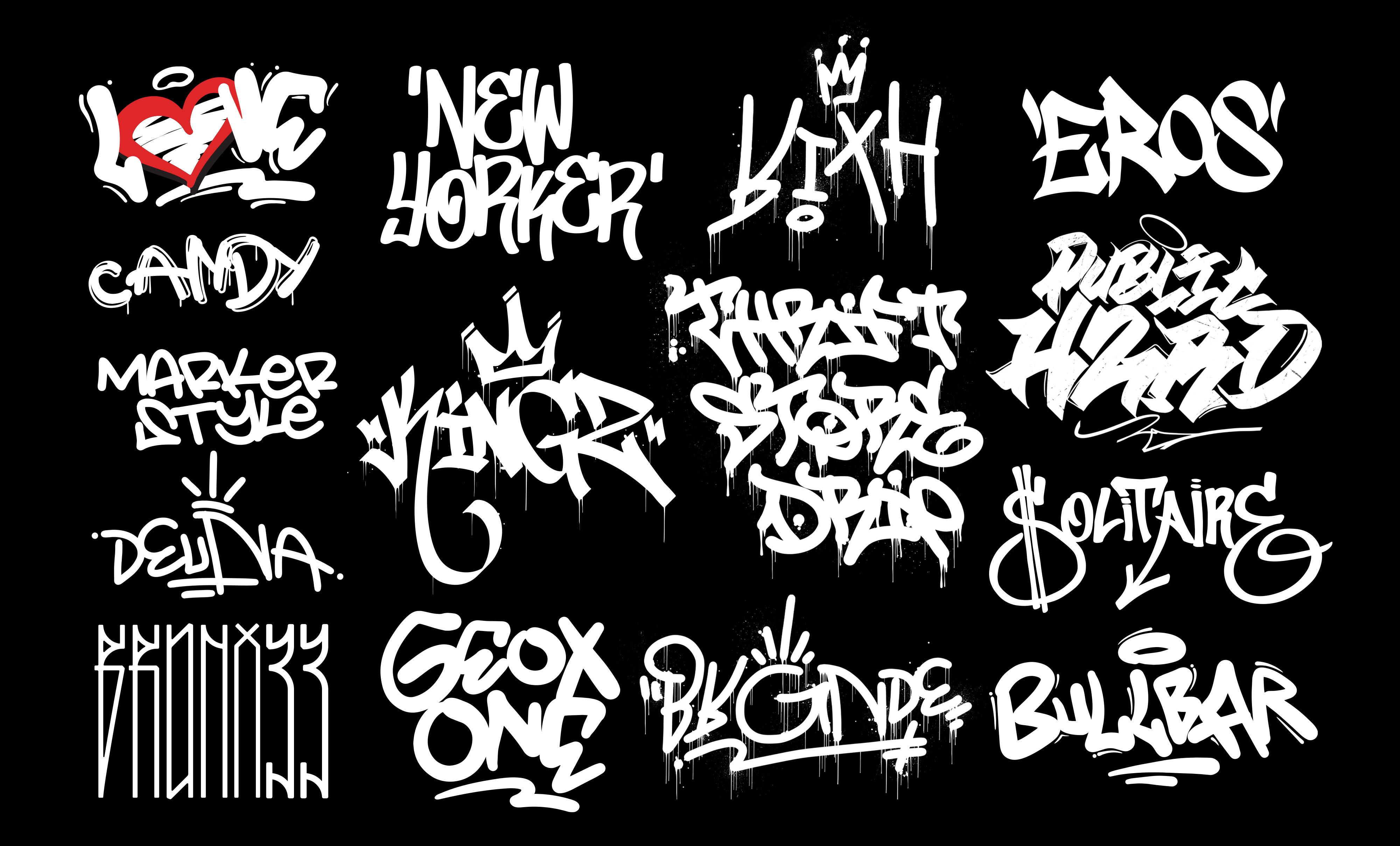 Graffiti Tags Decals in 2D Assets - UE Marketplace