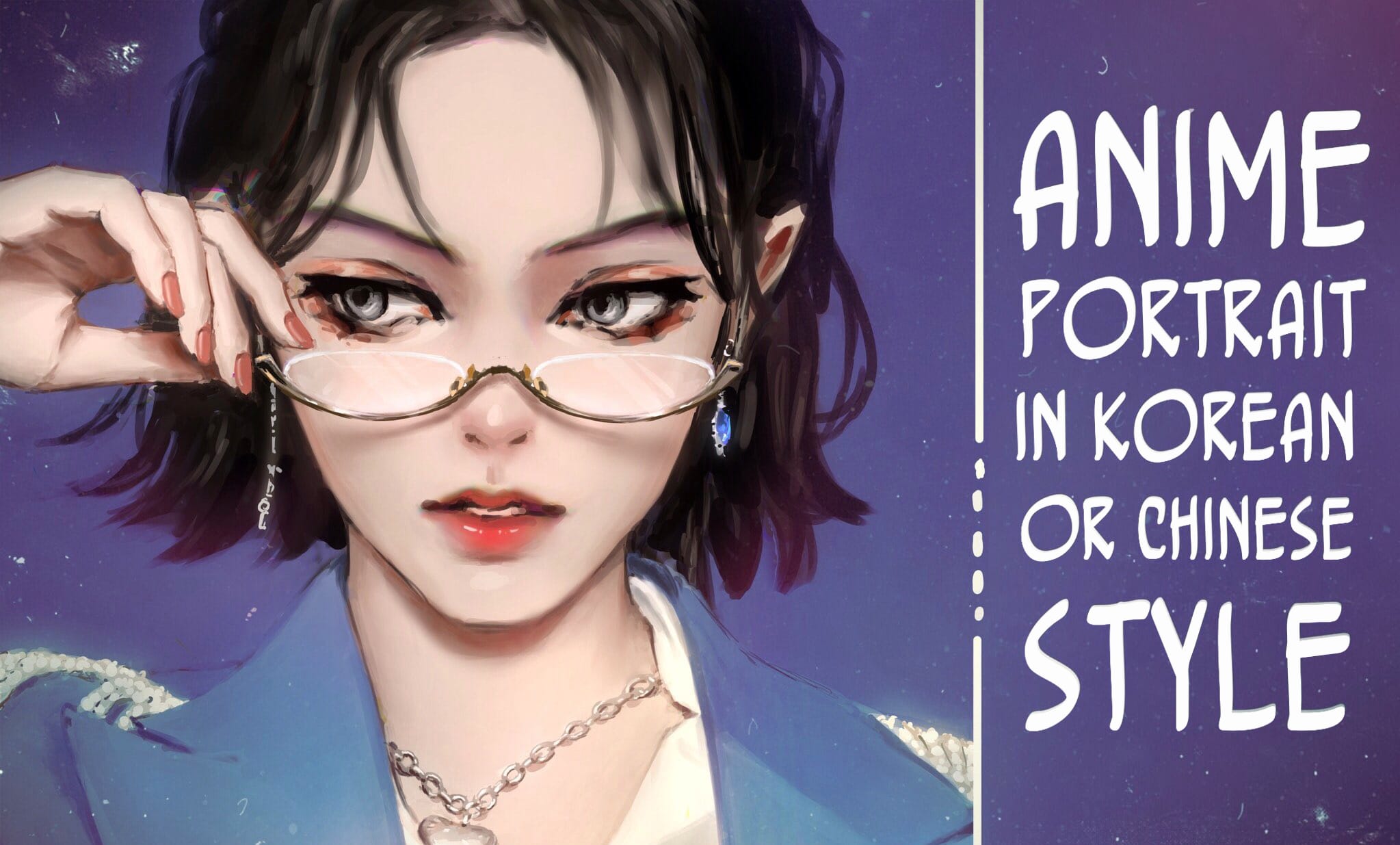 Draw your portrait in korean or chinese anime style by Mavka_2020 | Fiverr