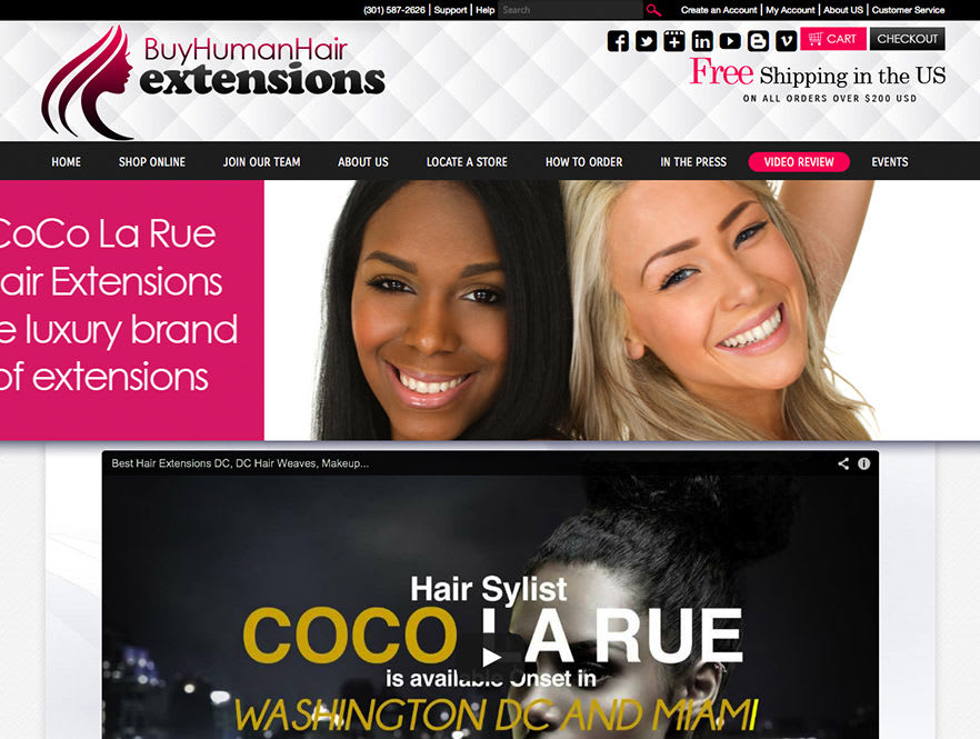 Dc hair outlet extensions