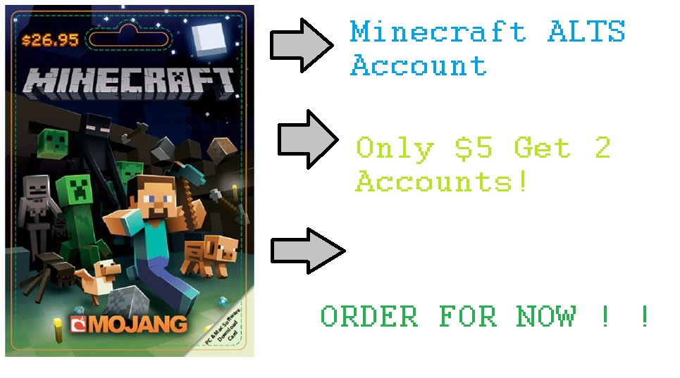 Make A Minecraft Alts Account For You By Dhanzphowphow