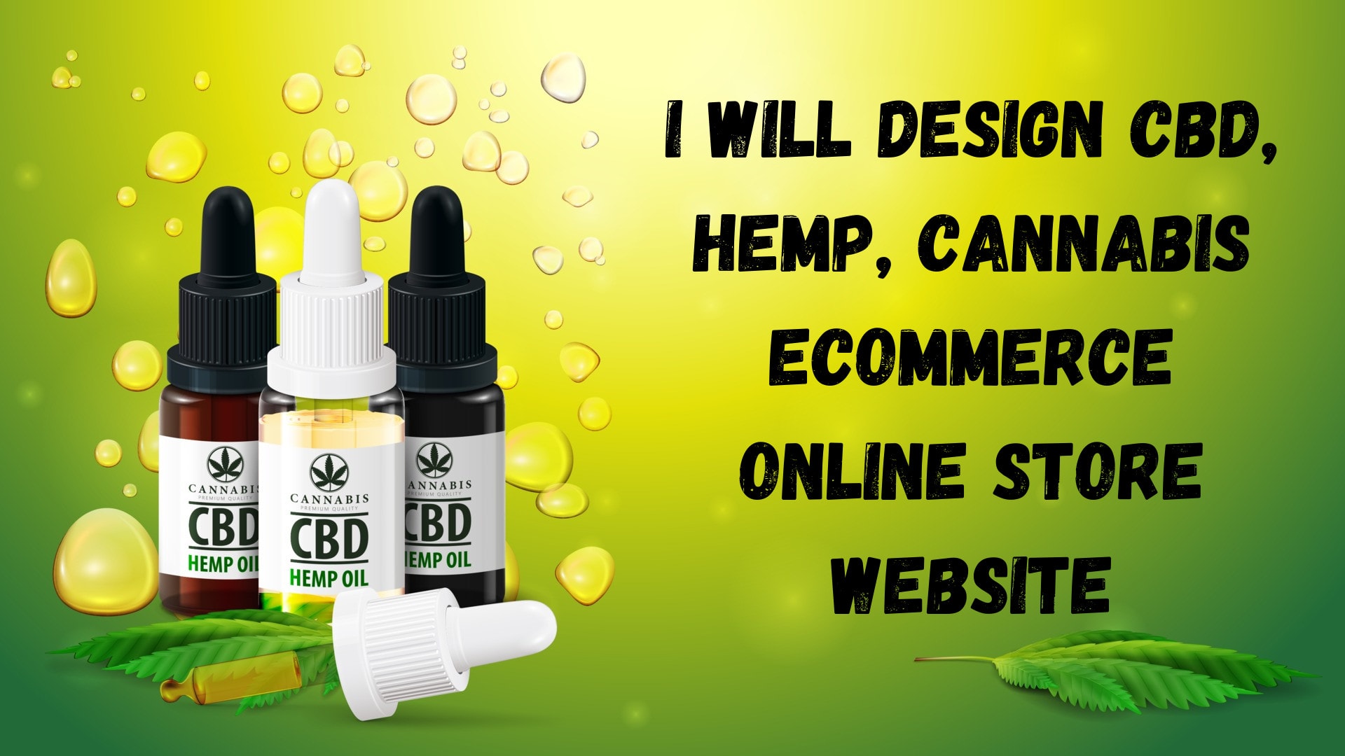 Design cbd, hemp, cannabis ecommerce online store website by Obeype | Fiverr