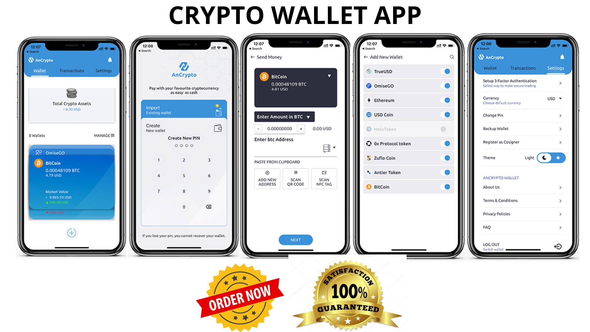 Develop crypto wallet app, wallet app, erc20, bep20, exchange app, dapp nft  by Victorddevelope | Fiverr