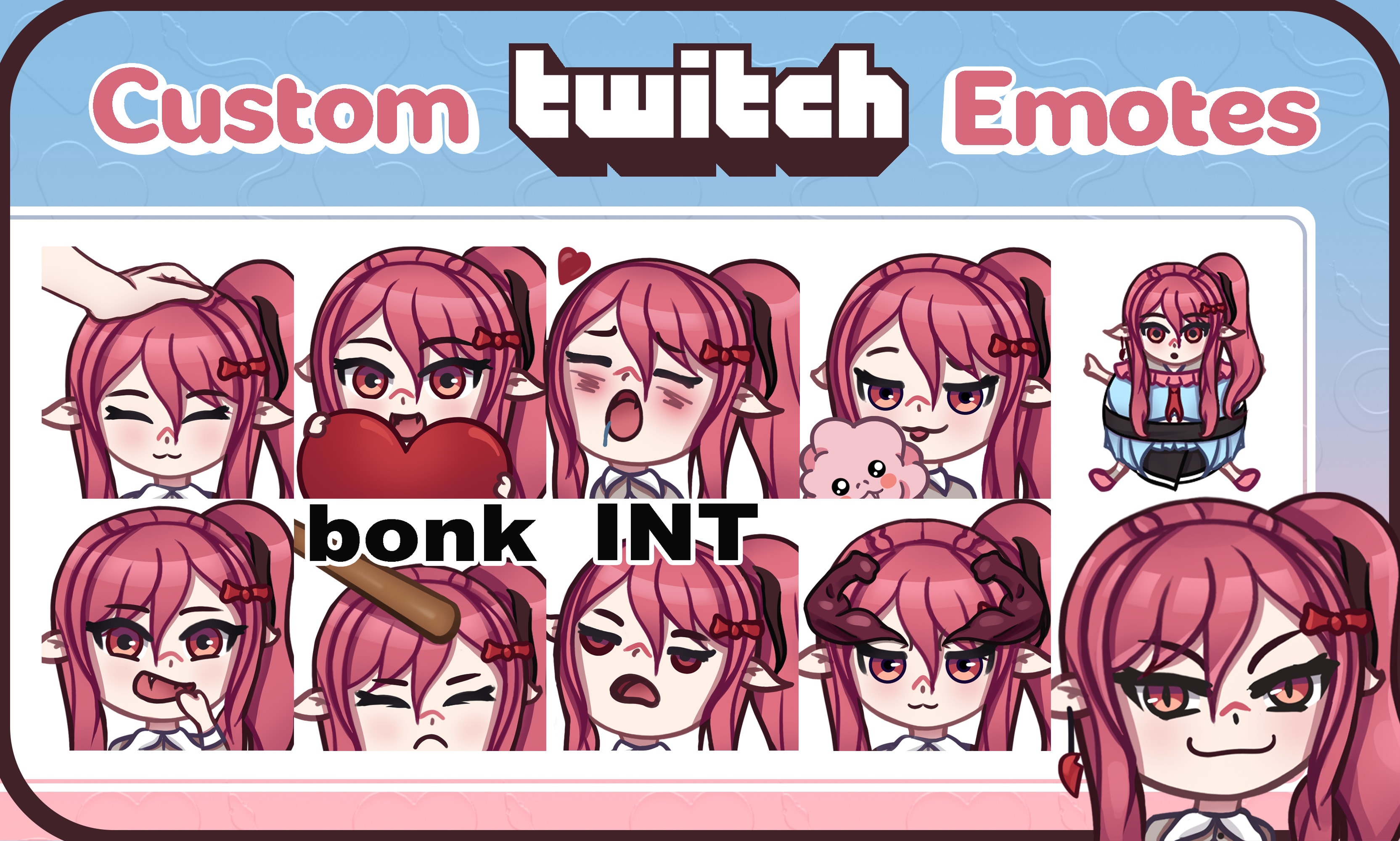 Draw cute chibi emotes and make animated ones for streamers by ...