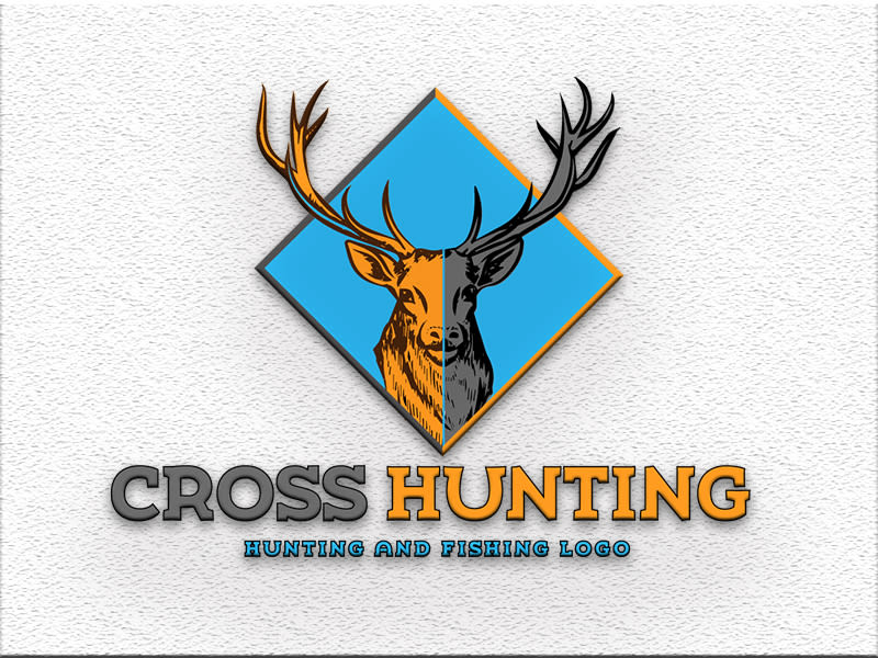 Do outdoor hunting fishing and deer logo by Aamir_arts