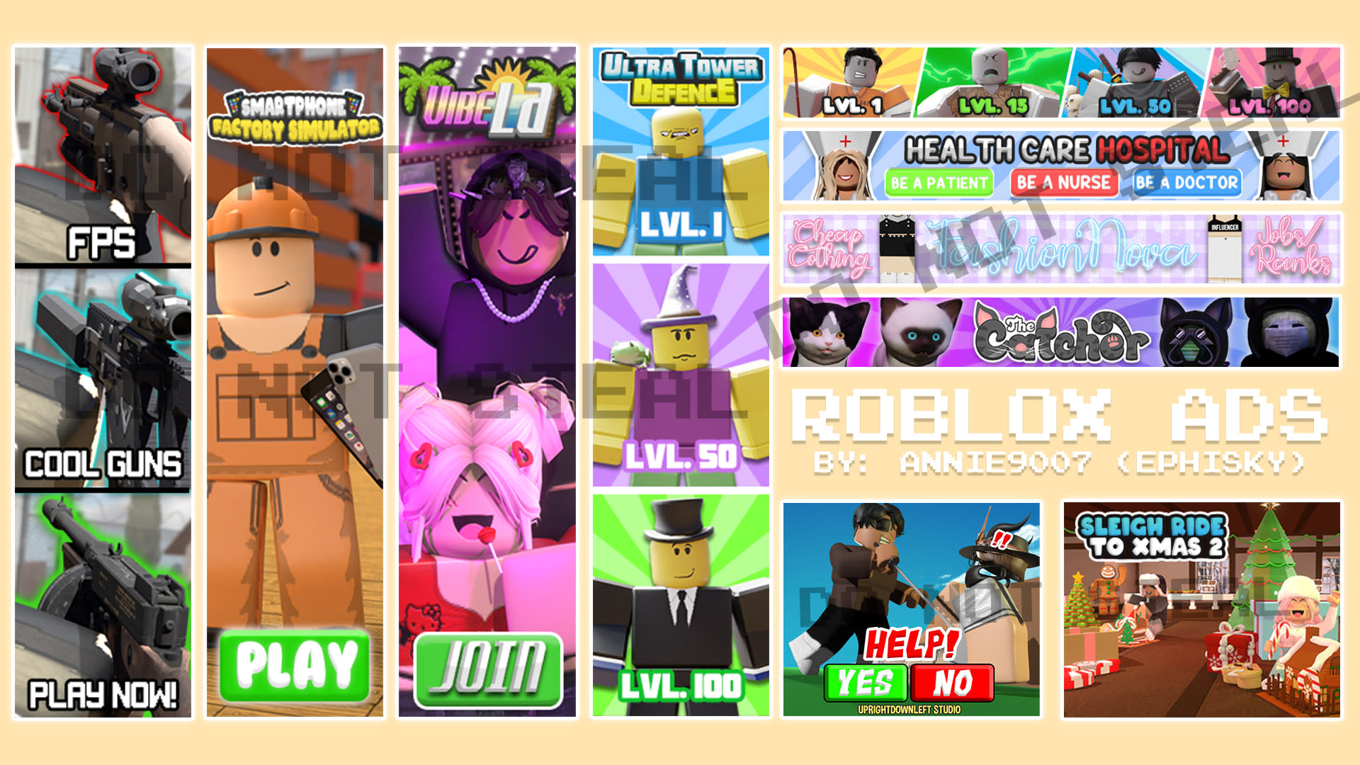 Make you a roblox gfx for your game or group icon by Annie9007