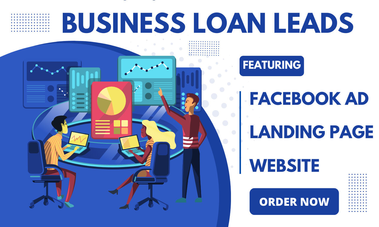 Generate business leads business loan landing page loan by Jimmydigitals Fiverr