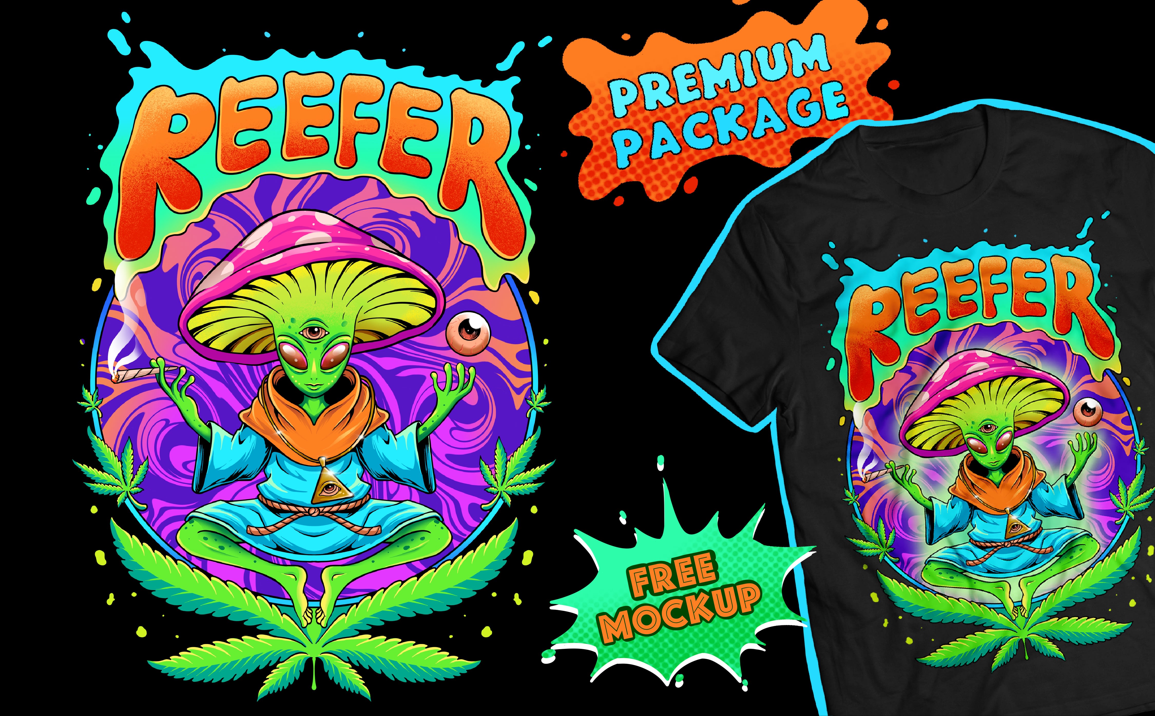 Psychedelic Streetwear T-shirt Design Graphic by katarsis stock · Creative  Fabrica