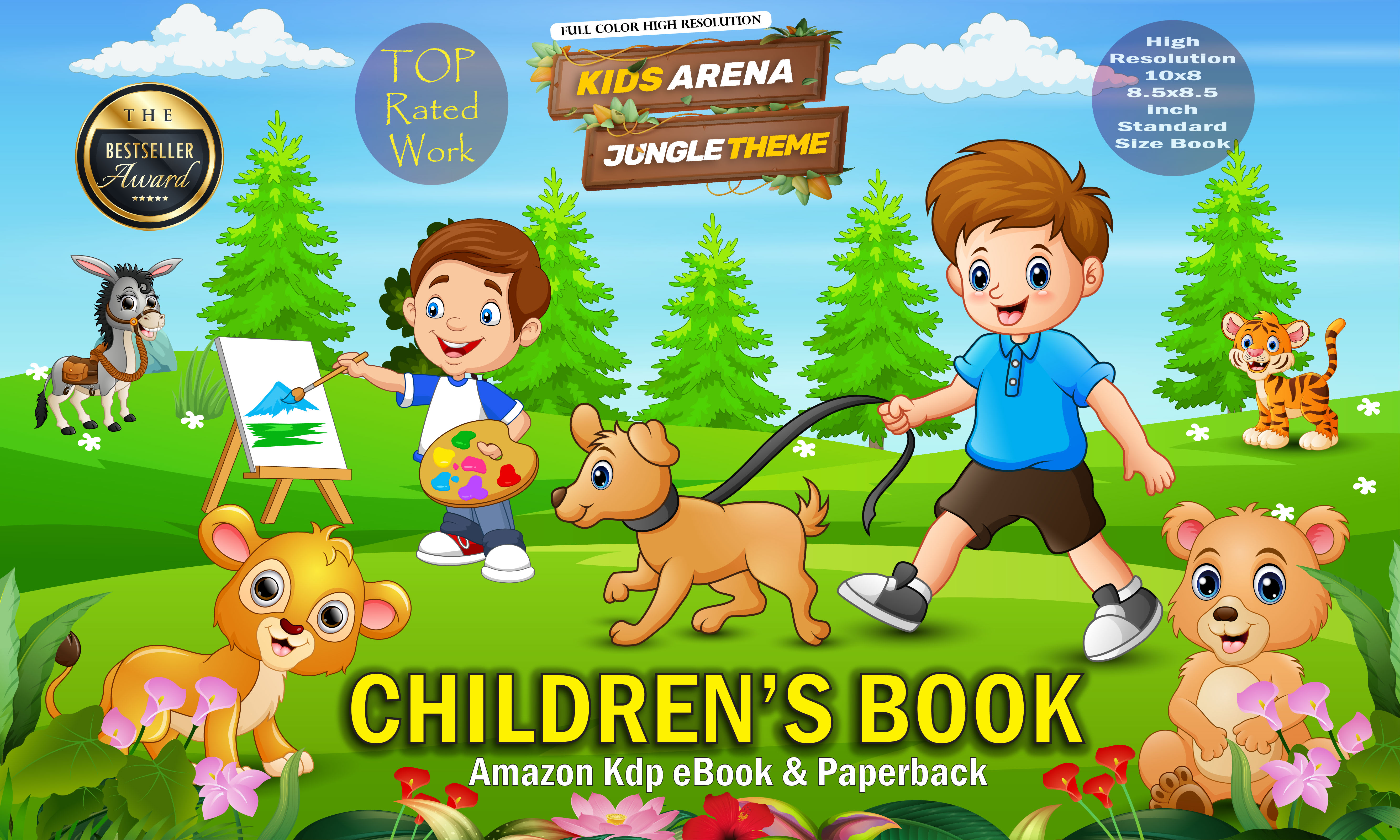 Do children book illustration and cover, children story book for amazon by  Probook_artist | Fiverr