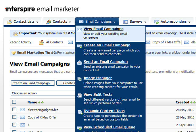 interspire email marketer wordpress