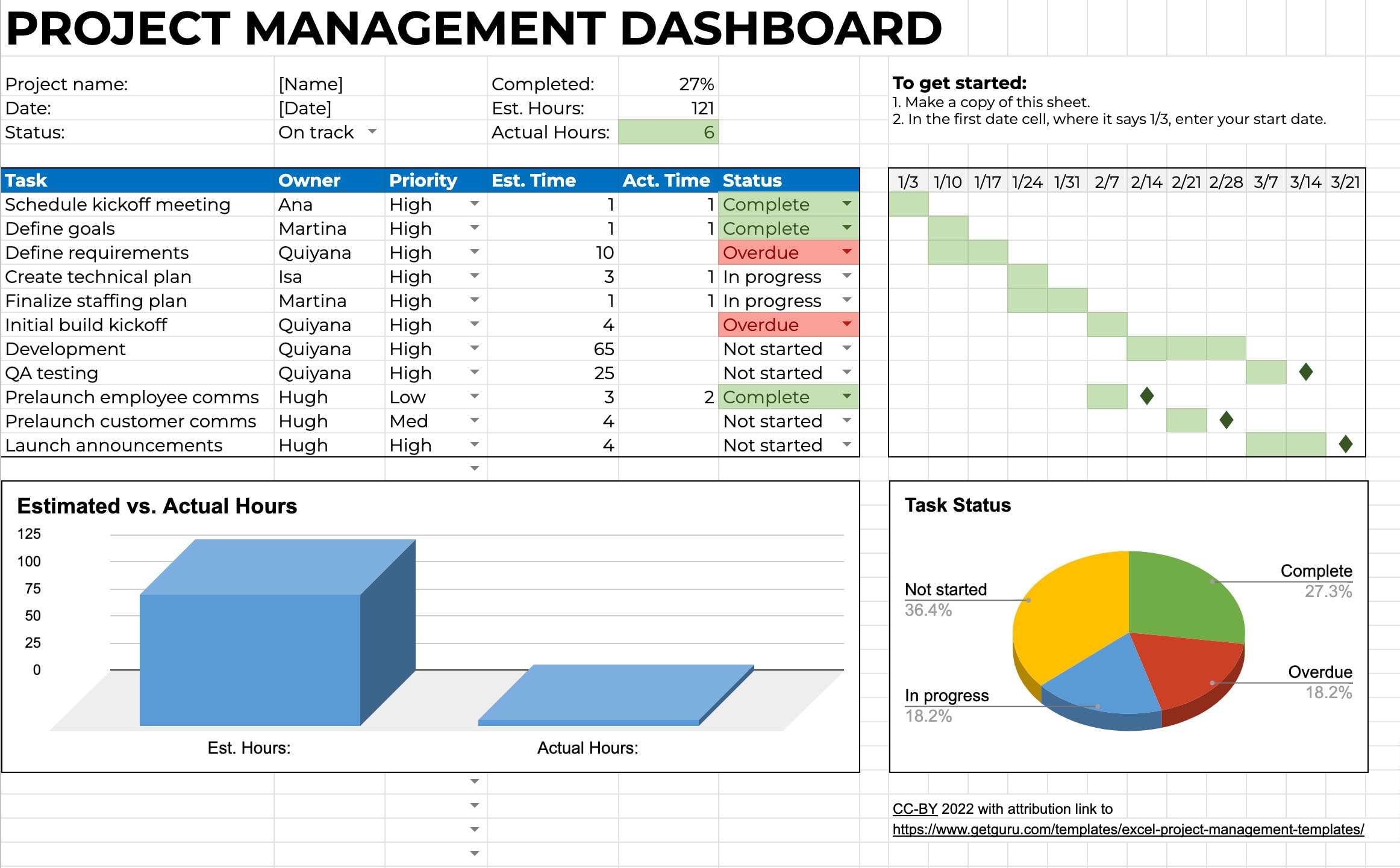 Table Templates Excel