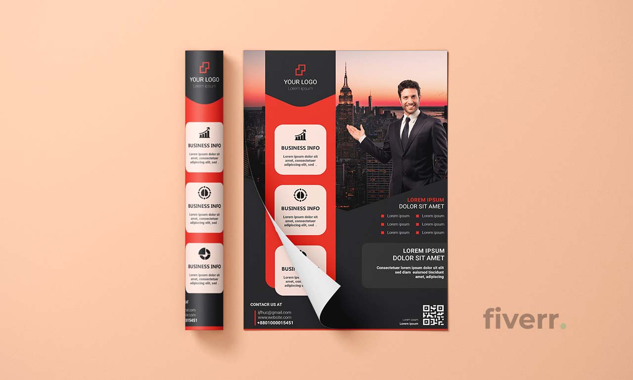 Design-flyer und poster mit ki-bildern