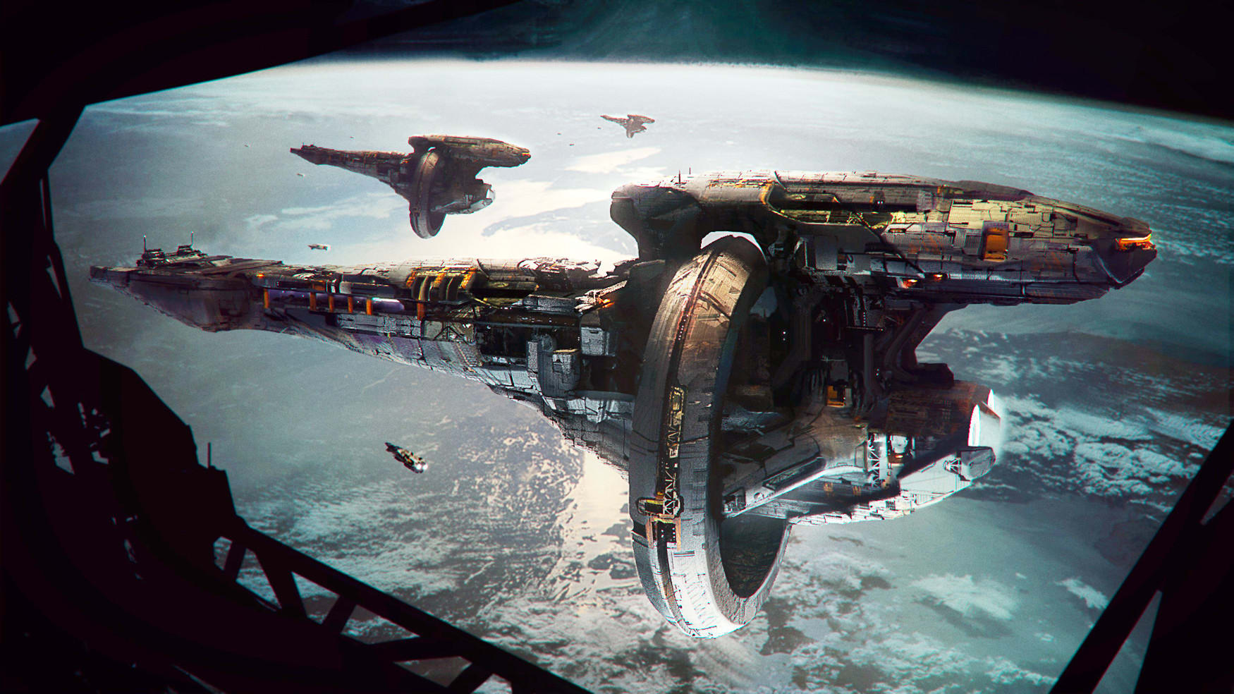 Create spaceship, scifi art by Sondflorenc | Fiverr