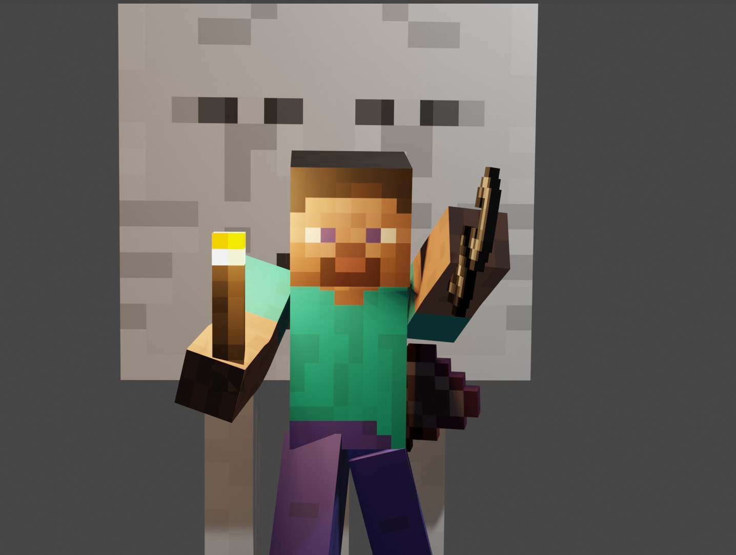 I want to render The Minecraft skin with that block for a Profile