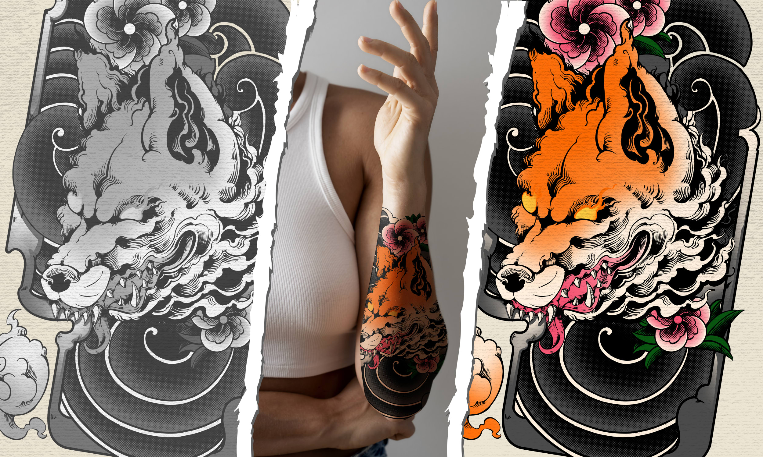 Create unique japanese tattoo design by Tlatsworkstudio | Fiverr