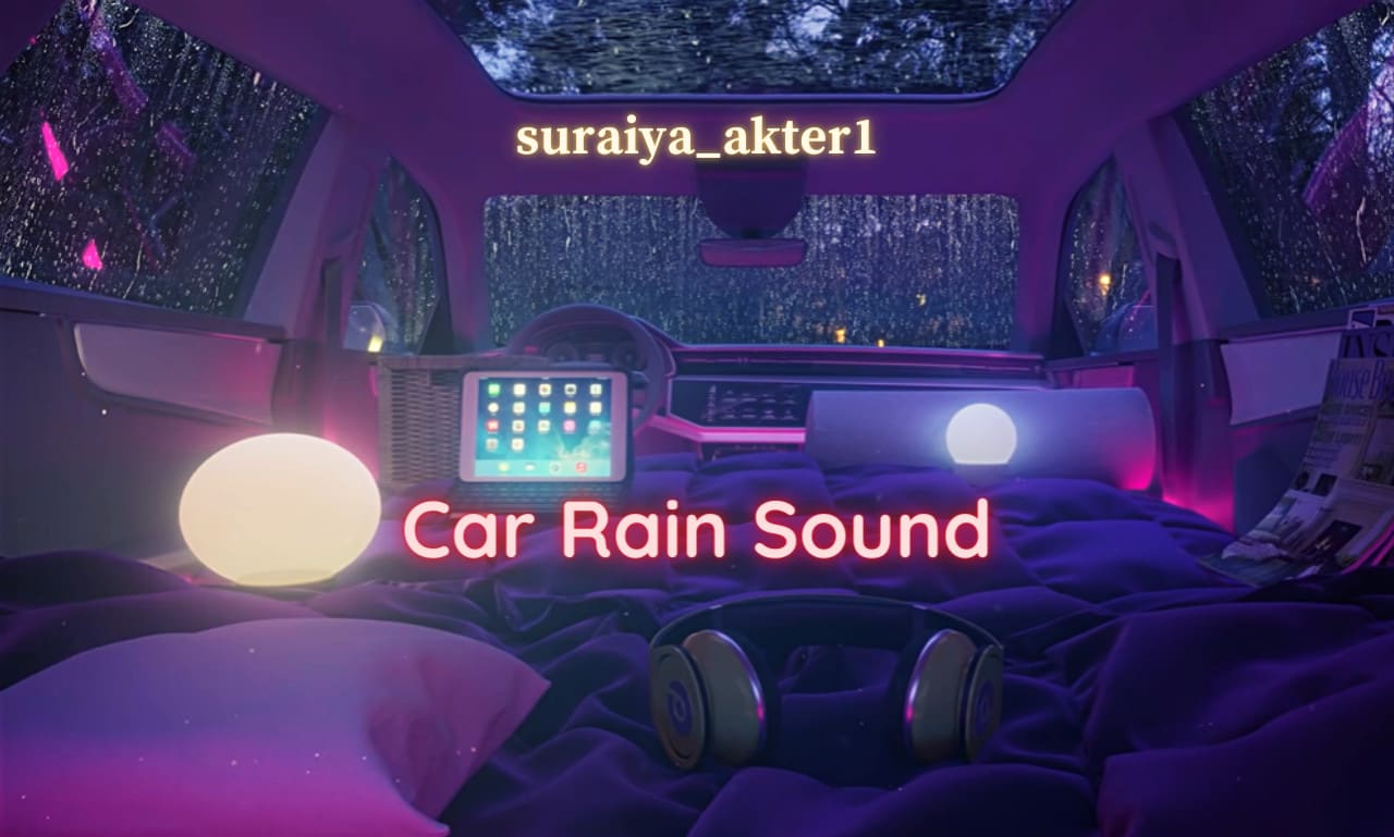 Create 10 hour black screen rain video with asmr rain sound by  Suraiya_akter1 | Fiverr