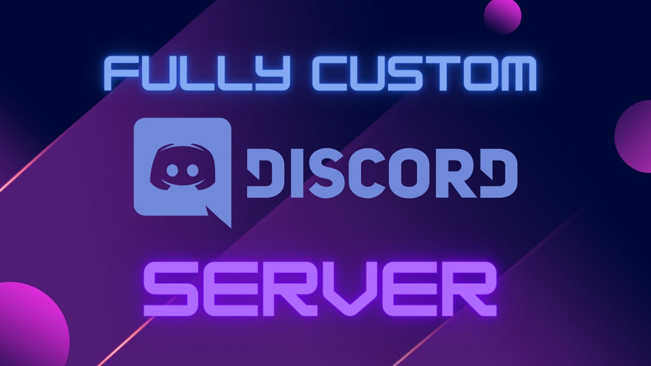 Create a customized discord server by Shawnandro