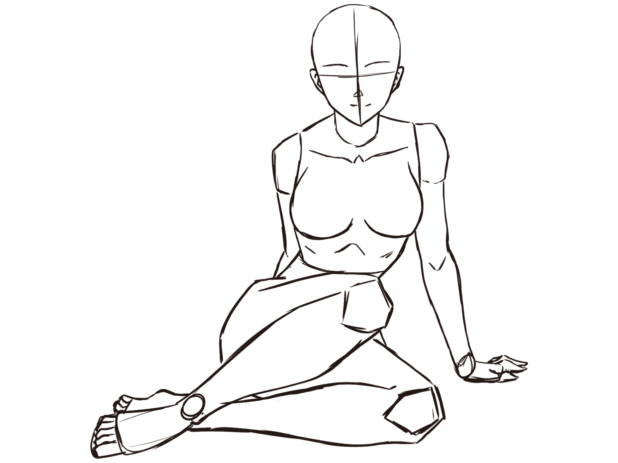 Custom Chibi (sitting base pose) Art Commission