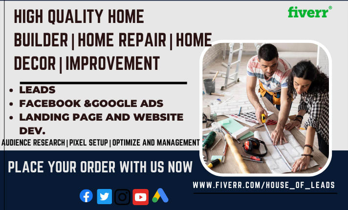 Generate quality home repair leads home decor home builder ...