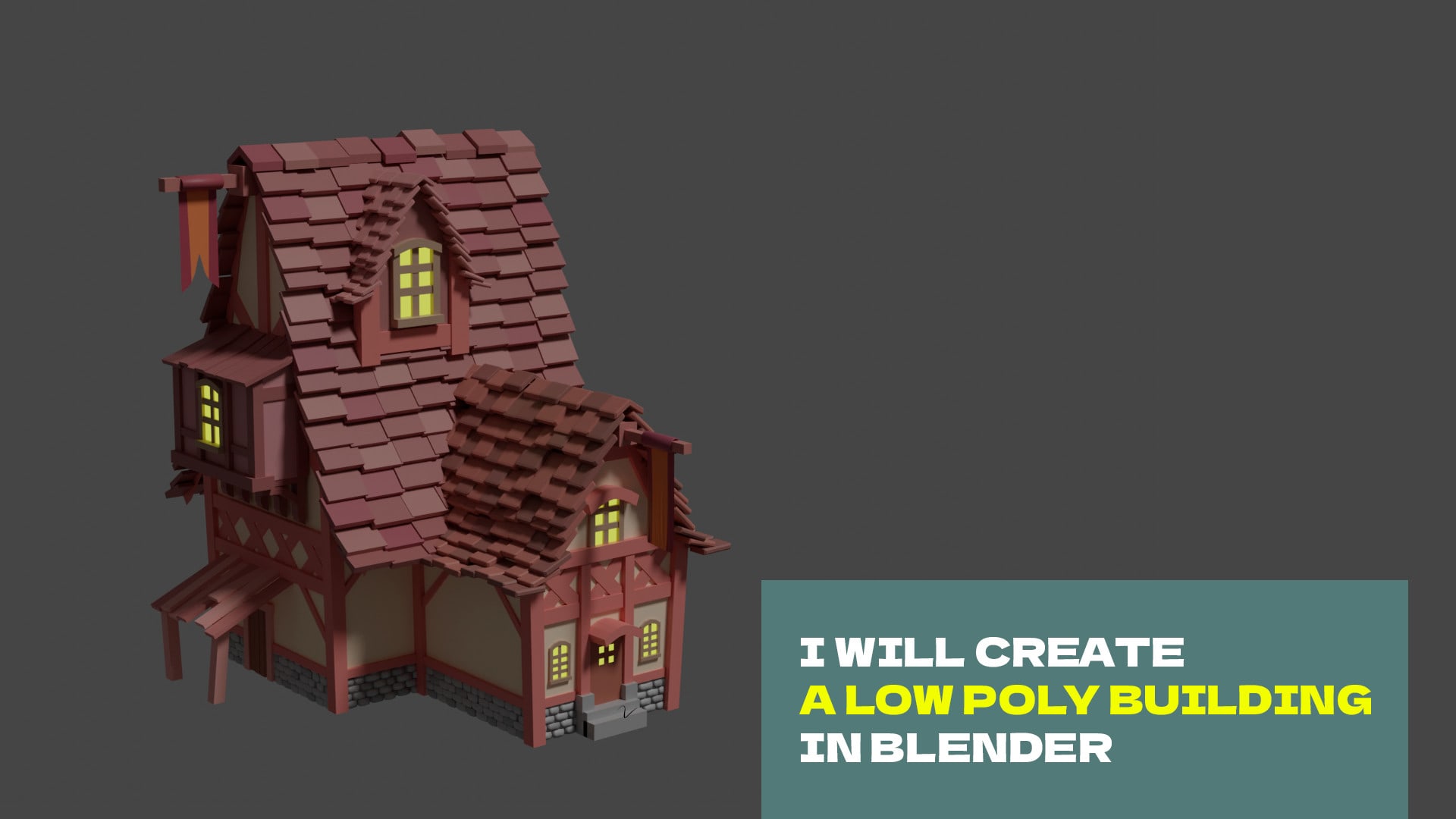 3d low poly building for you in blender by Megacheesee | Fiverr