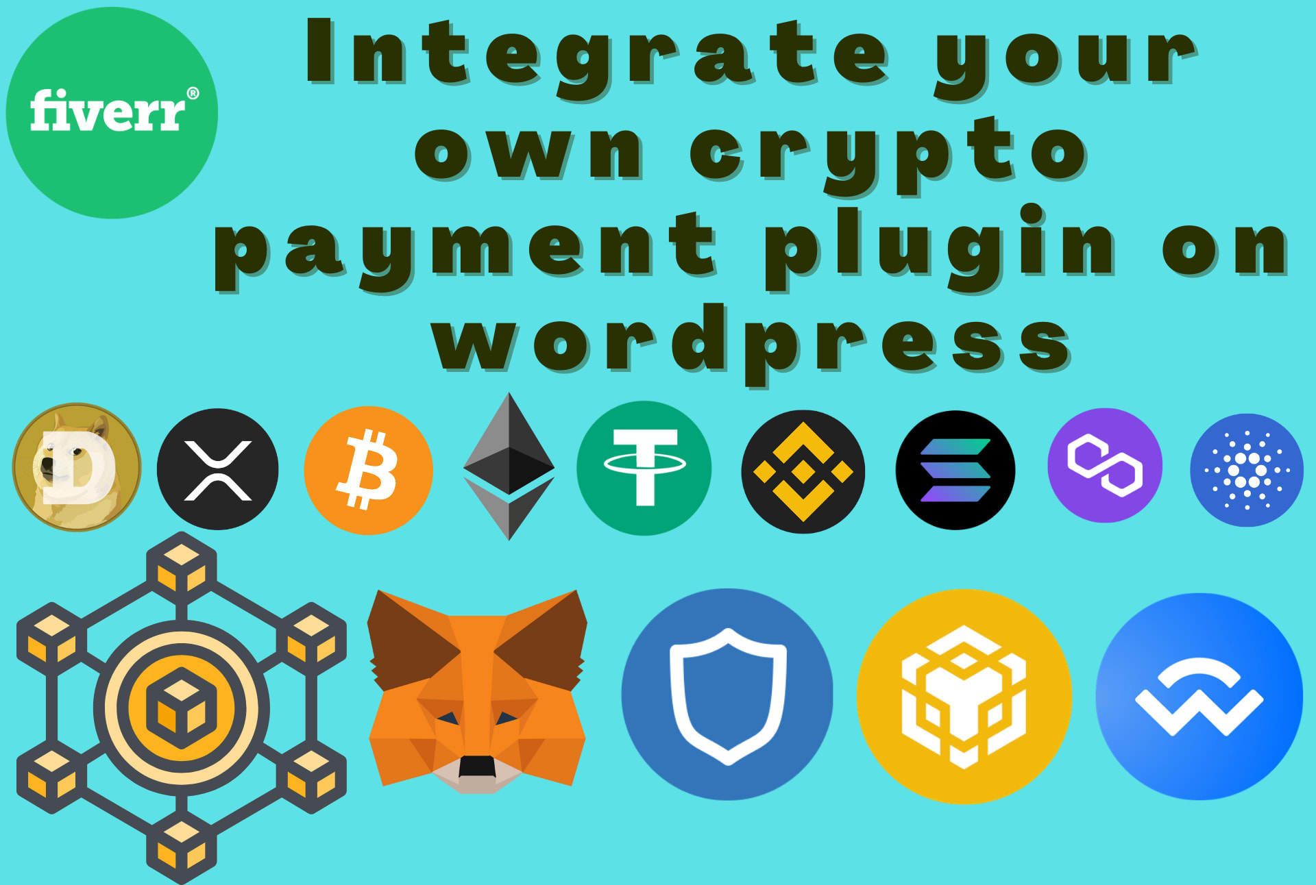 Integrate crypto payment gateway with card on any type of website by  Crypto_shayan | Fiverr