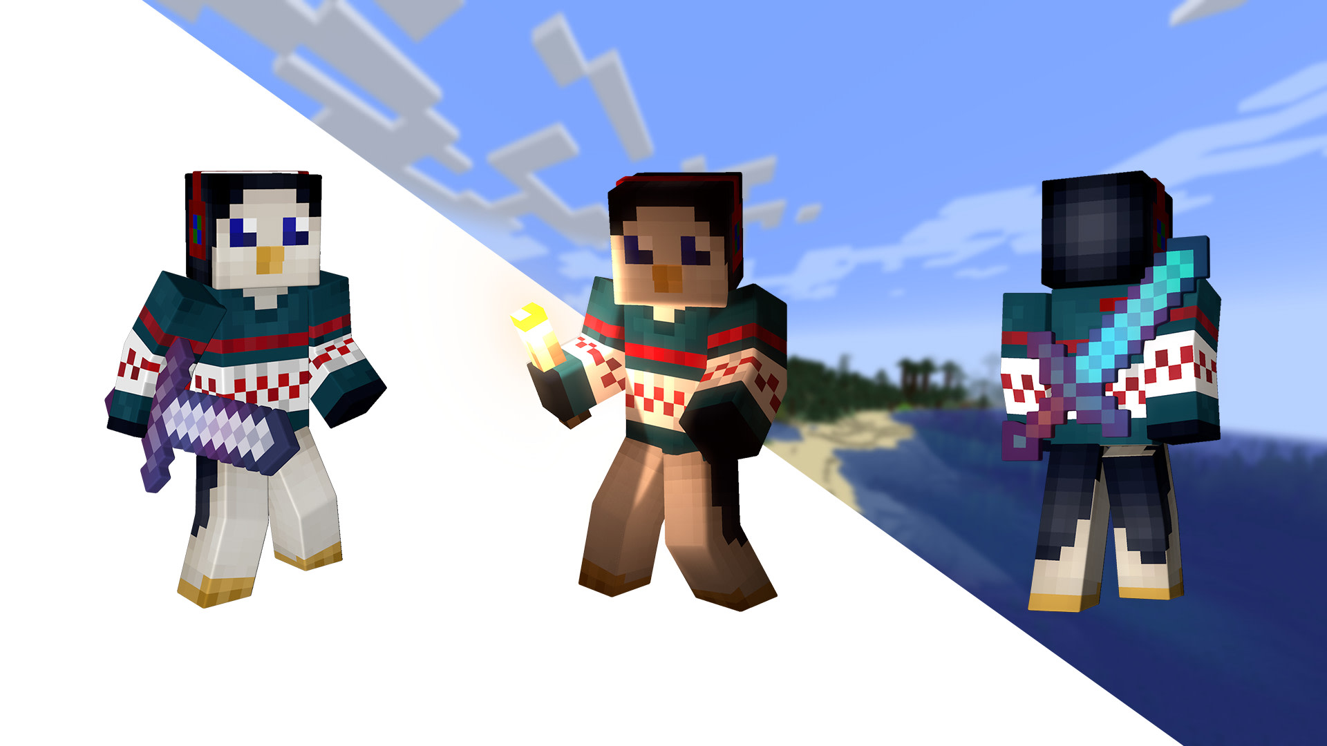 Render premade minecraft poses within 24 hours by Frateletibi