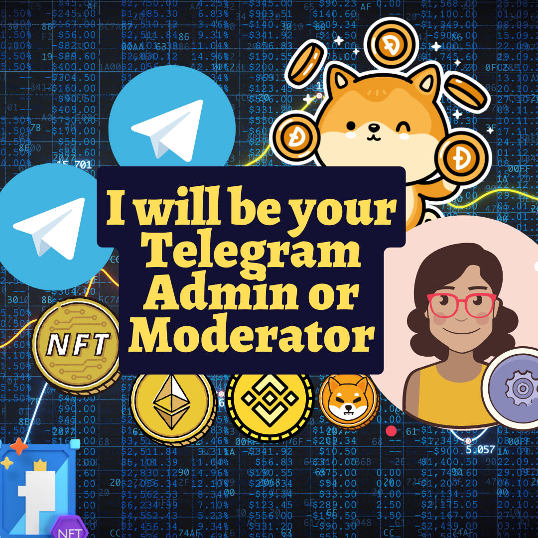 Be your telegram group moderator or admin by Salma275 | Fiverr