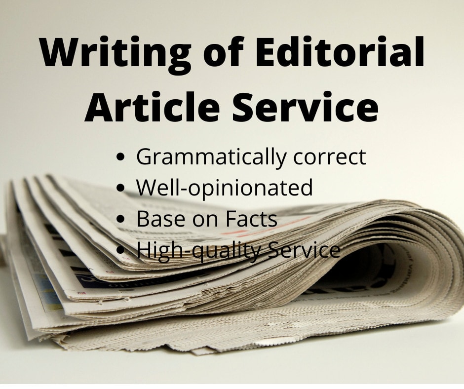 how to write an editorial article