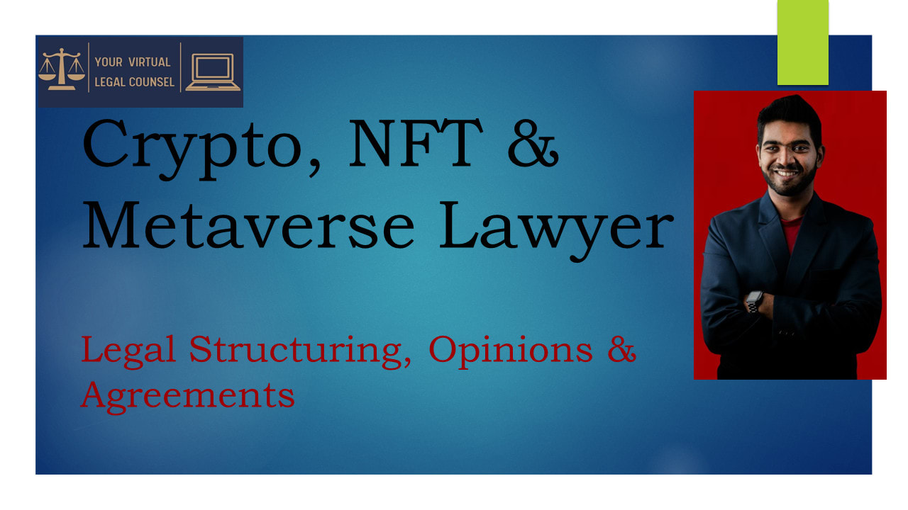 Provide legal advice to your crypto, nft and web3 projects by Remote_lawyer  | Fiverr
