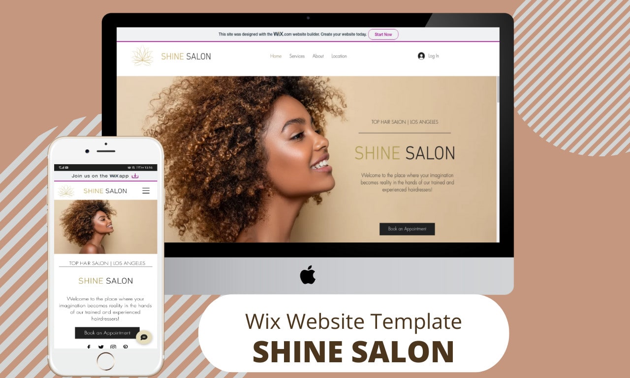 Transfer you a wix website template for a hair salon or beauty salon by  Markycizz | Fiverr
