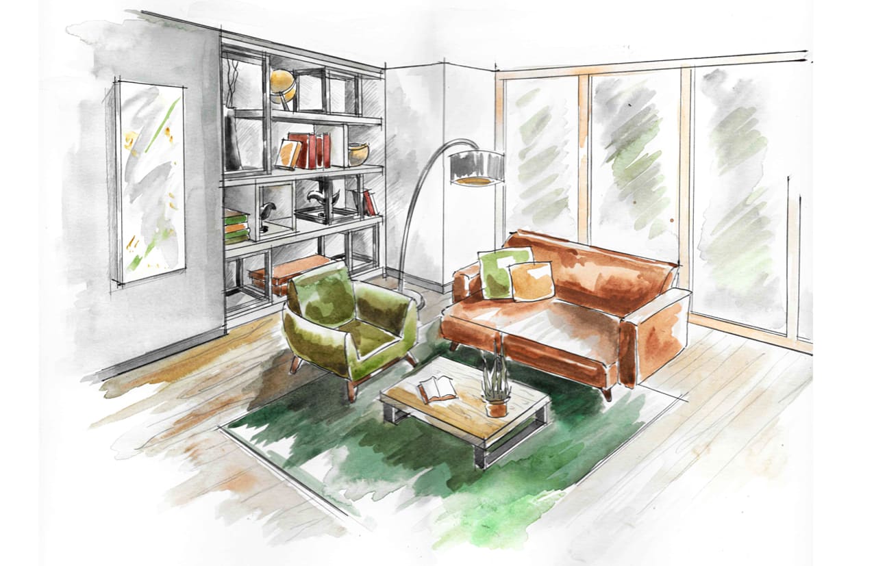 How to design like an architect - interior perspective - for beginners and  professionals - YouTube