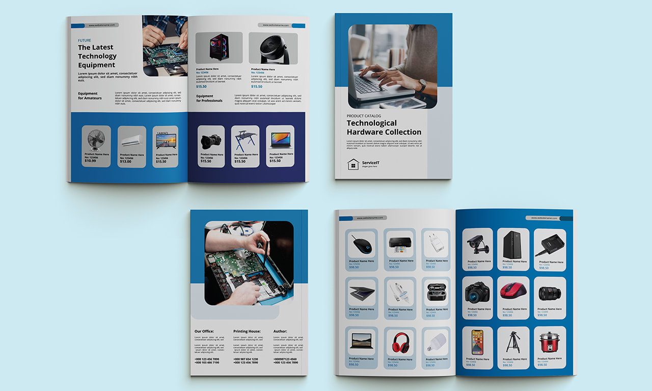 Design product catalog, sell sheet, lookbook, booklet