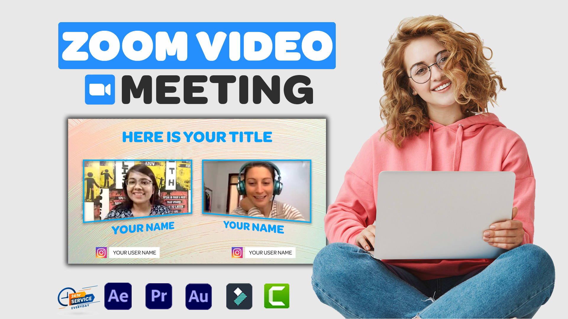 Edite profesionalmente videos de zoom, reuniones, podcasts y