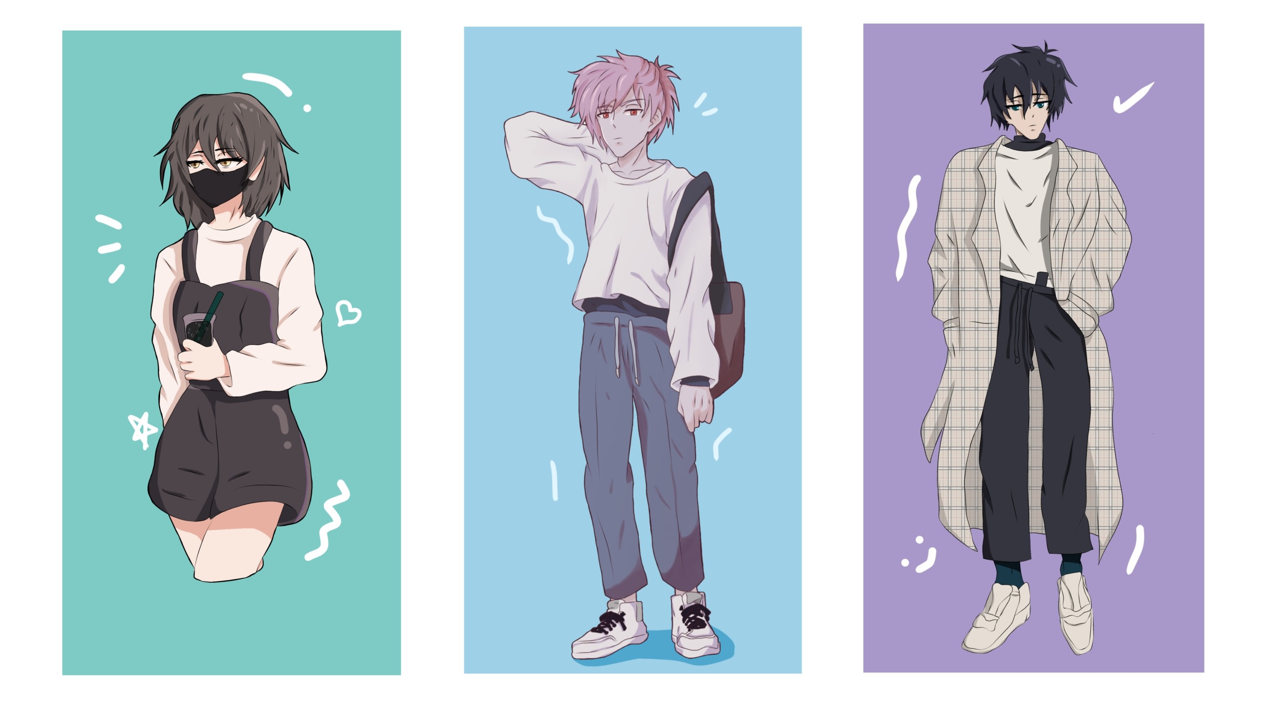 Aesthetic Boy Clothing Drawing Draw Anime Character Illustration